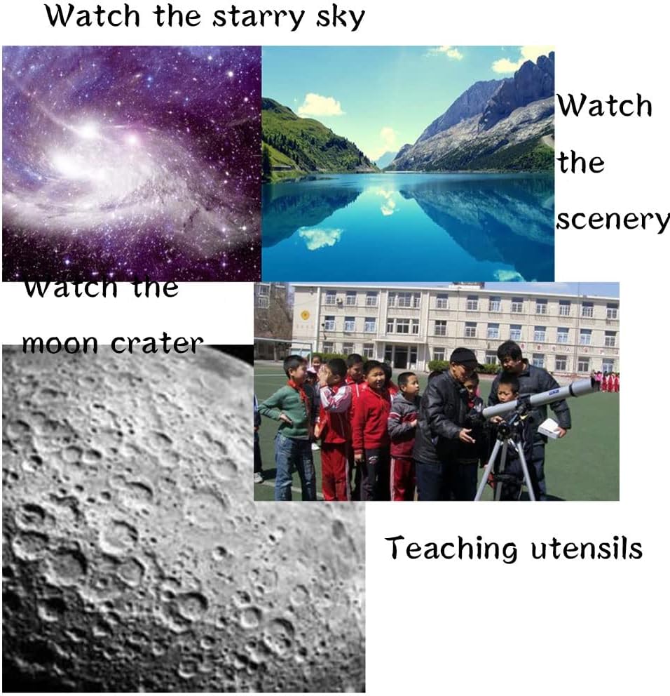 Telescopes for Adults Kids Astronomy Beginners Astronomical Telescopes with Tripod Refractor Telescope and Carrying Bag Telescope
