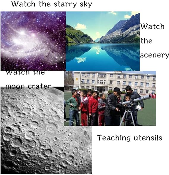 Telescopes for Adults Kids Astronomy Beginners Astronomical Telescopes with Tripod Refractor Telescope and Carrying Bag Telescope