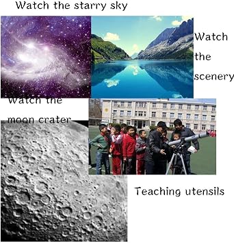 Telescopes for Adults Kids Astronomy Beginners Astronomical Telescopes with Tripod Refractor Telescope and Carrying Bag Telescope