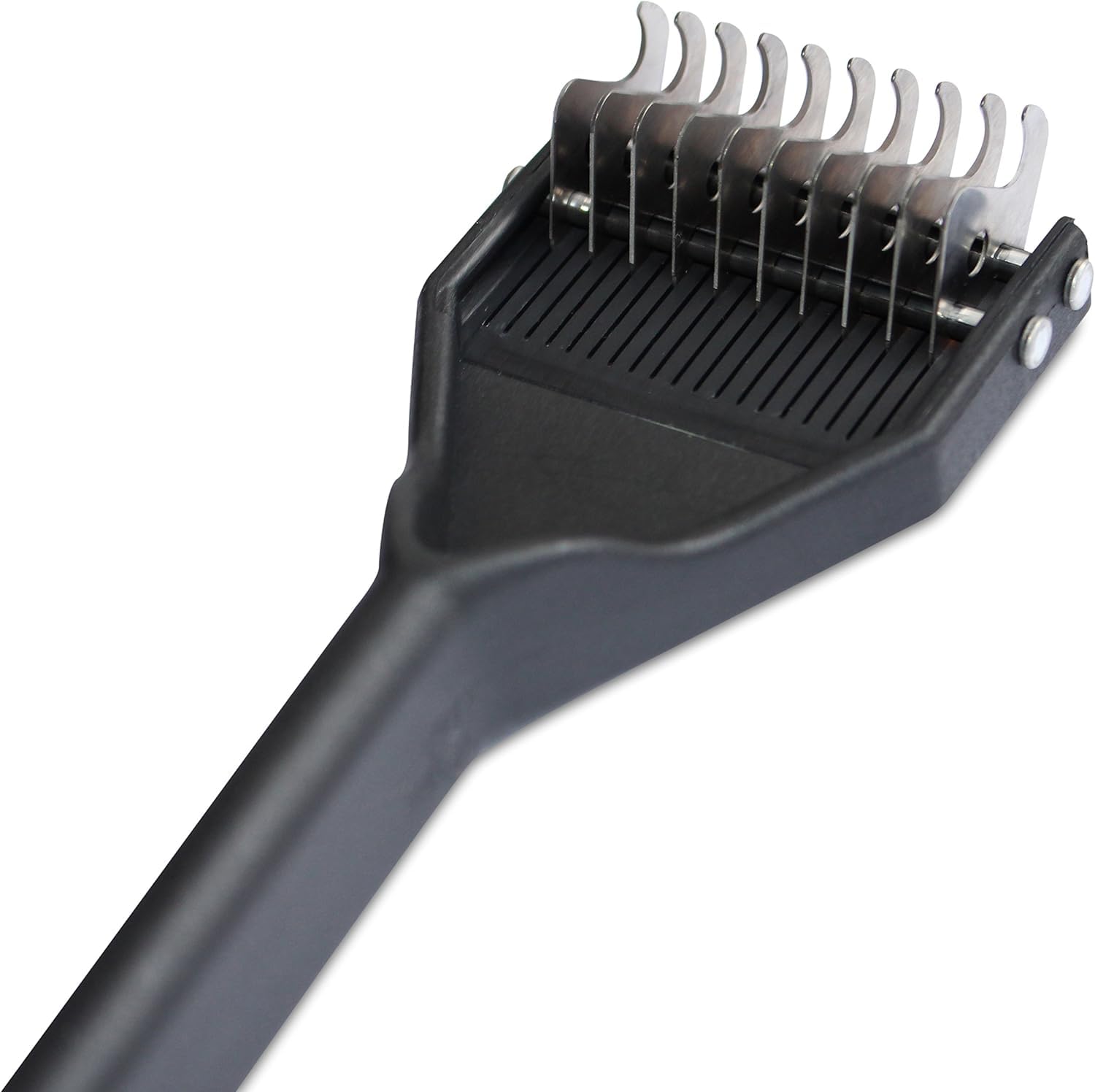 Mars Coat King Dematting - Rastrello spogliarellista per Cani e Gatti, in Acciaio Inox, con Manico in plastica, Prodotto in Germania, 10 Lame Medie