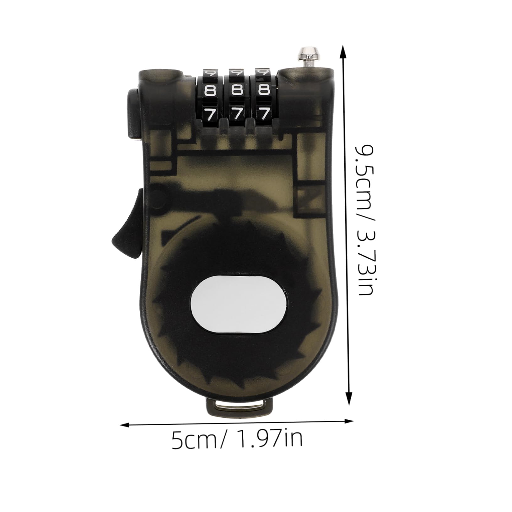 HANABASS 5pièces Cadenas De Sécurité Câble pour Vélo Et Snowboard Verrou Compact Et pour Activités De Plein Air Accessoire pour