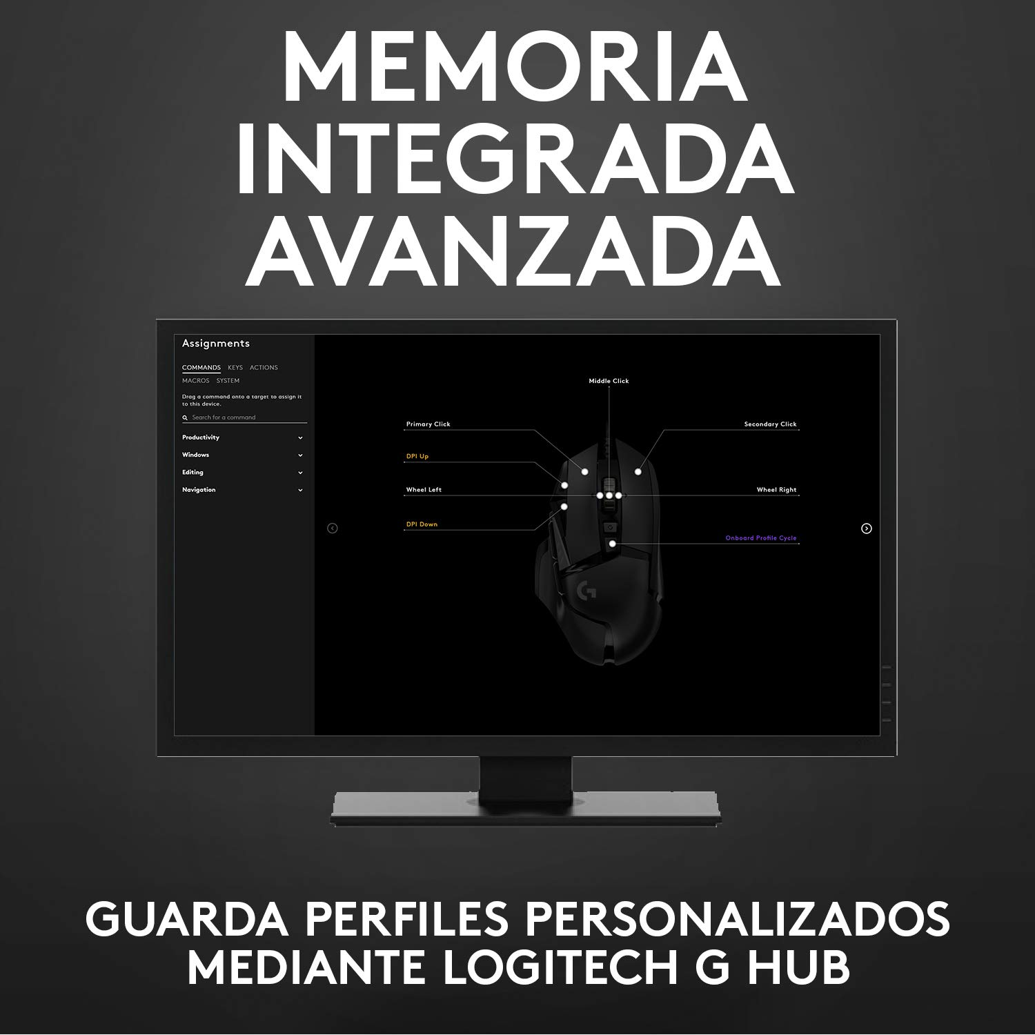Logitech G G502 Hero Ratón Gaming con Cable Alto Rendimiento, Captor Hero 25K, 25,600 dpi, RGB, Peso Personalizable, 11 Botones Programables, Memoria Integrada, PC/Mac - Negro