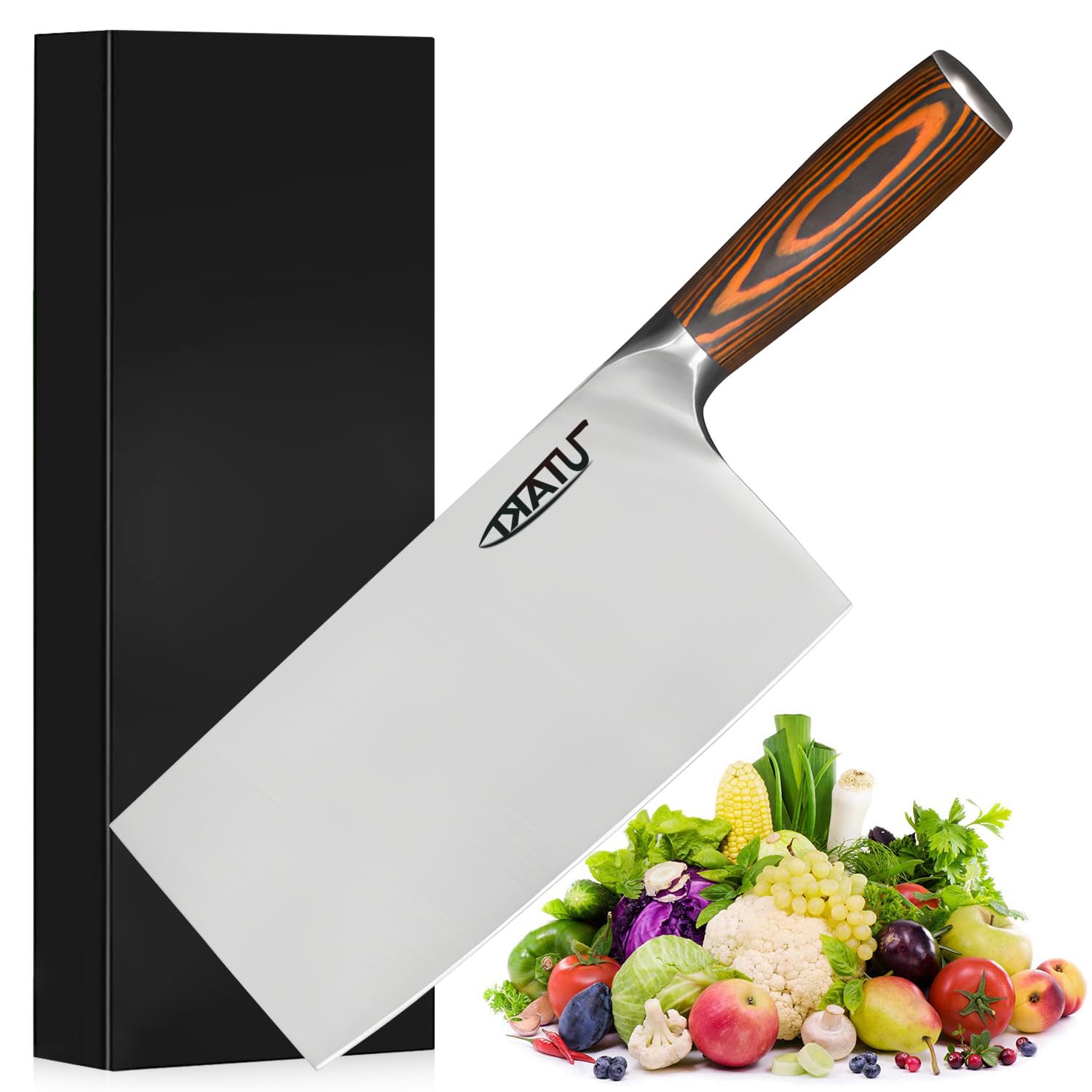 Amazon | Utaki 中華肉切り包丁・野菜包丁 菜切包丁 野菜切り