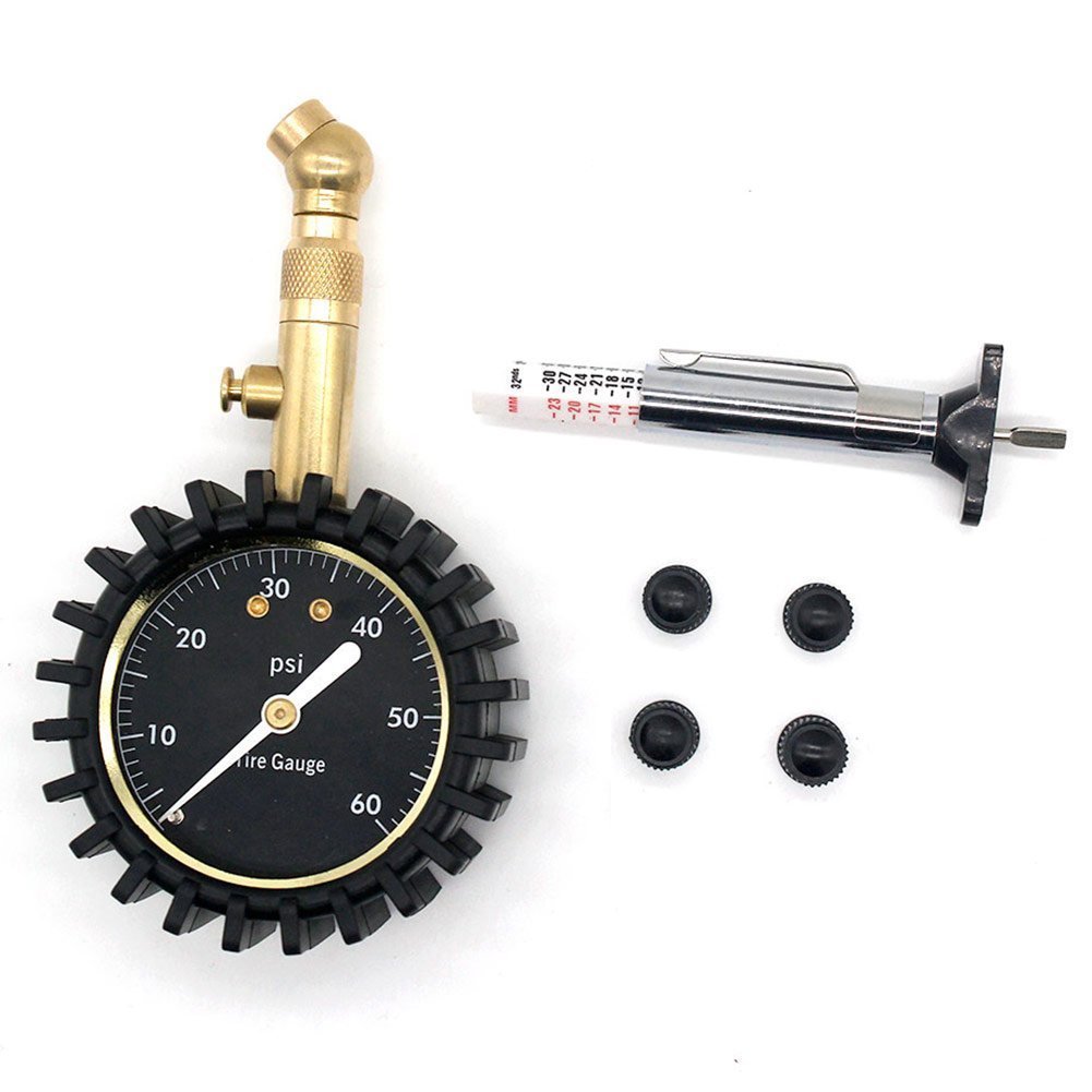 60PSI Accurate Auto Car Tire Pressure Gauge Meter Automobile