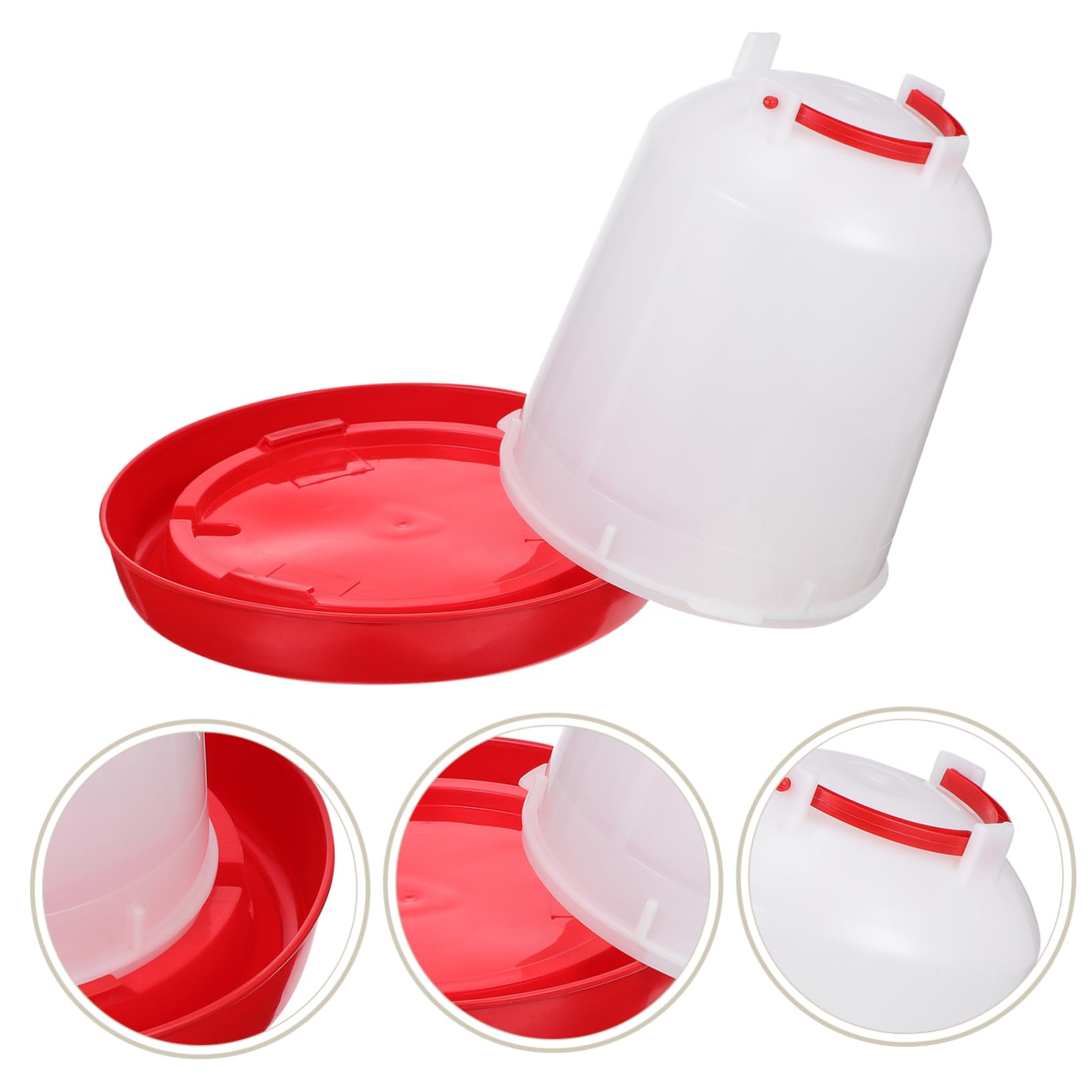 Abbeveratoio Automatico per Pollame Secchio 1 Pezzo Pp | Uso Interno ed Esterno, per Oca e Altri Volatili, Resiste al Freddo, Design Creativo Casuale Stile Casuale
