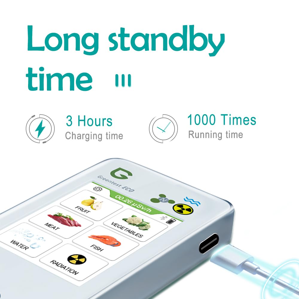 Greentest Eco 6 Geigerzähler Nitrattester TDS Wassertester Strahlungsmessgerät