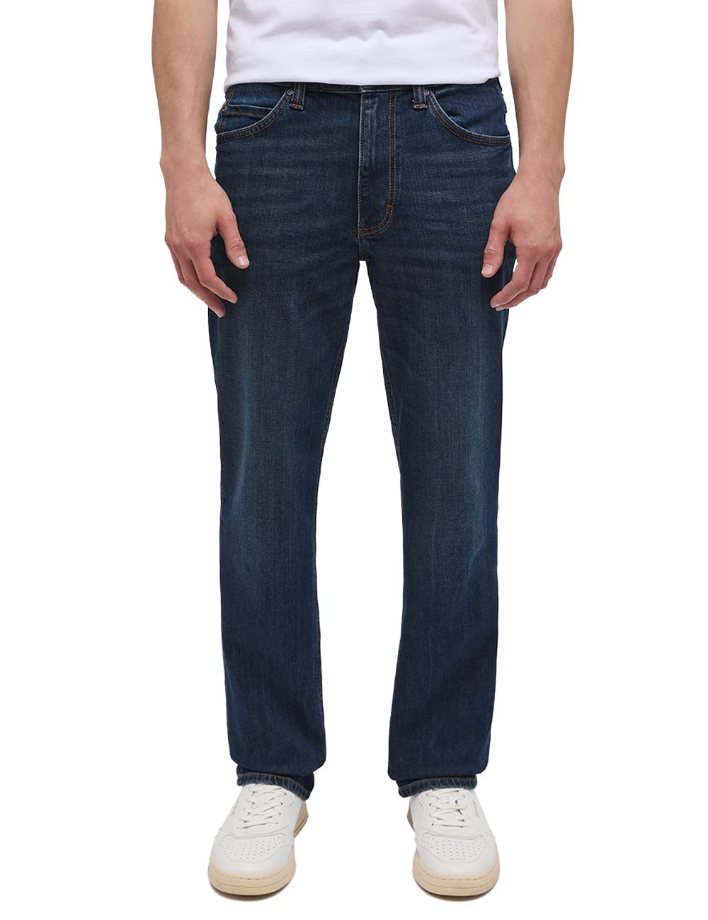 MUSTANG Men's Style Tramper Straight Jeans, Medium Blue 883, 34 W/30 L