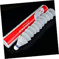 Vista 2 de Sosoport 12pcs Nylon Plastic Badminton Shuttlecocks Sports Supplies Exercise Accessories Badminton Birdies for Students