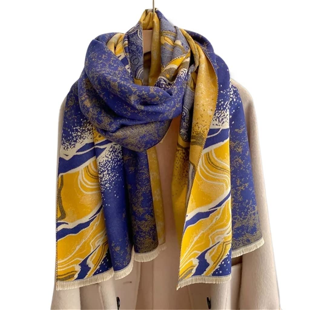 RWRAPS Calda Sciarpa in Imitazione Cashmere per Donna Coperta Spessa con Stampa Scialle Invernale (Colore: B, Dimensioni: 180 * 65 cm) (A 180 * 65 cm)