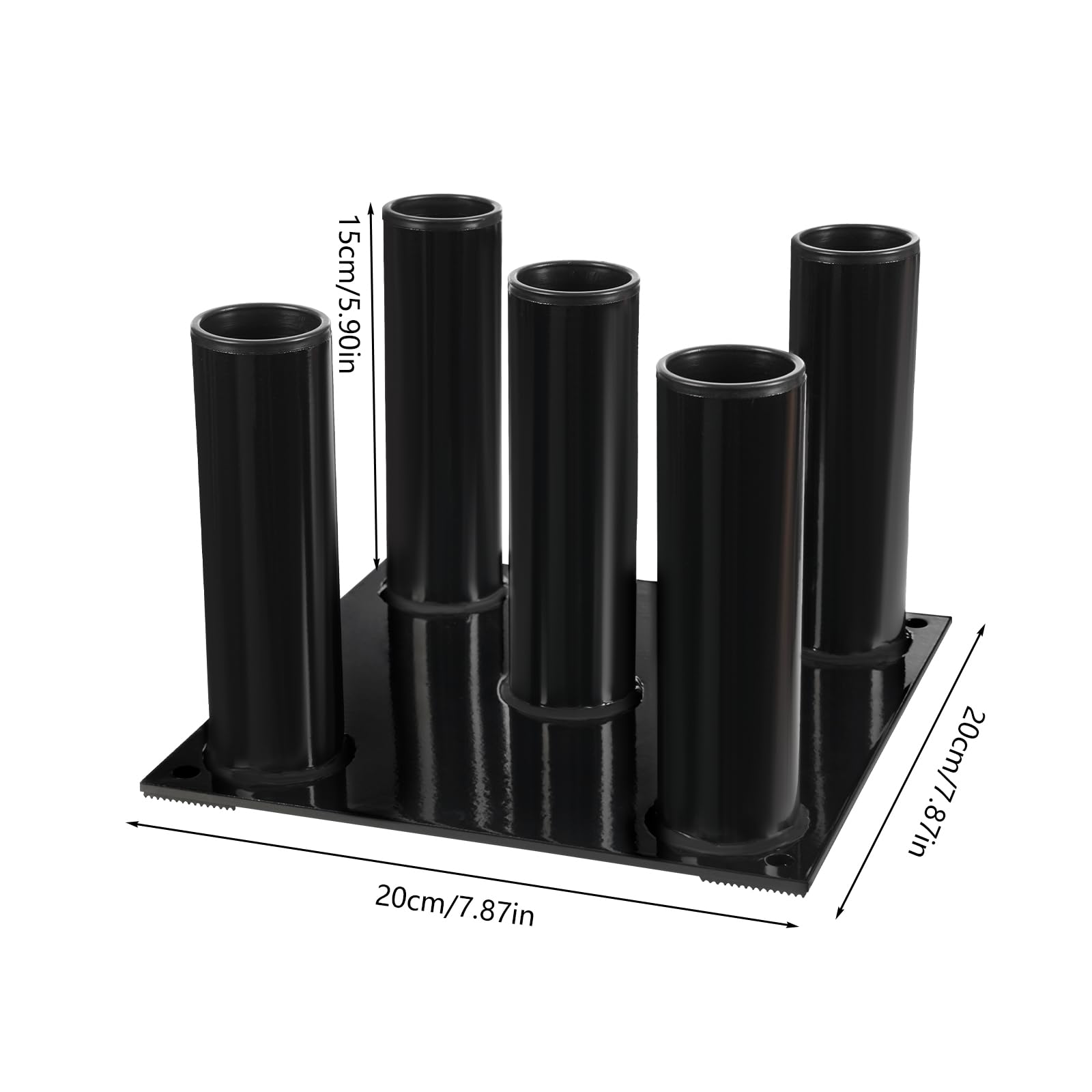 Supporto verticale per bilanciere per 5 barre Olympic, supporto per bilanciere, supporto per bilanciere da terra
