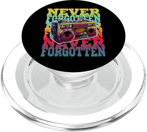 Miniatura 7 de Vintage Boombox Retro Radio 80's 90's Music Lover PopSockets PopGrip estándar
