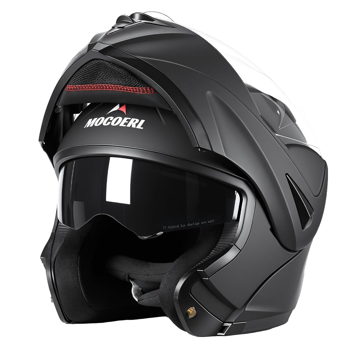 klapphelm Motorrad | Motorradhelm für Herren & Damen | Integralhelm Herren | Flip-Up Helm Motorrad | Mit verstärktem Kinnschutz Doppelvisier | ECE 22.06 Zertifizierung | Größe S–XL