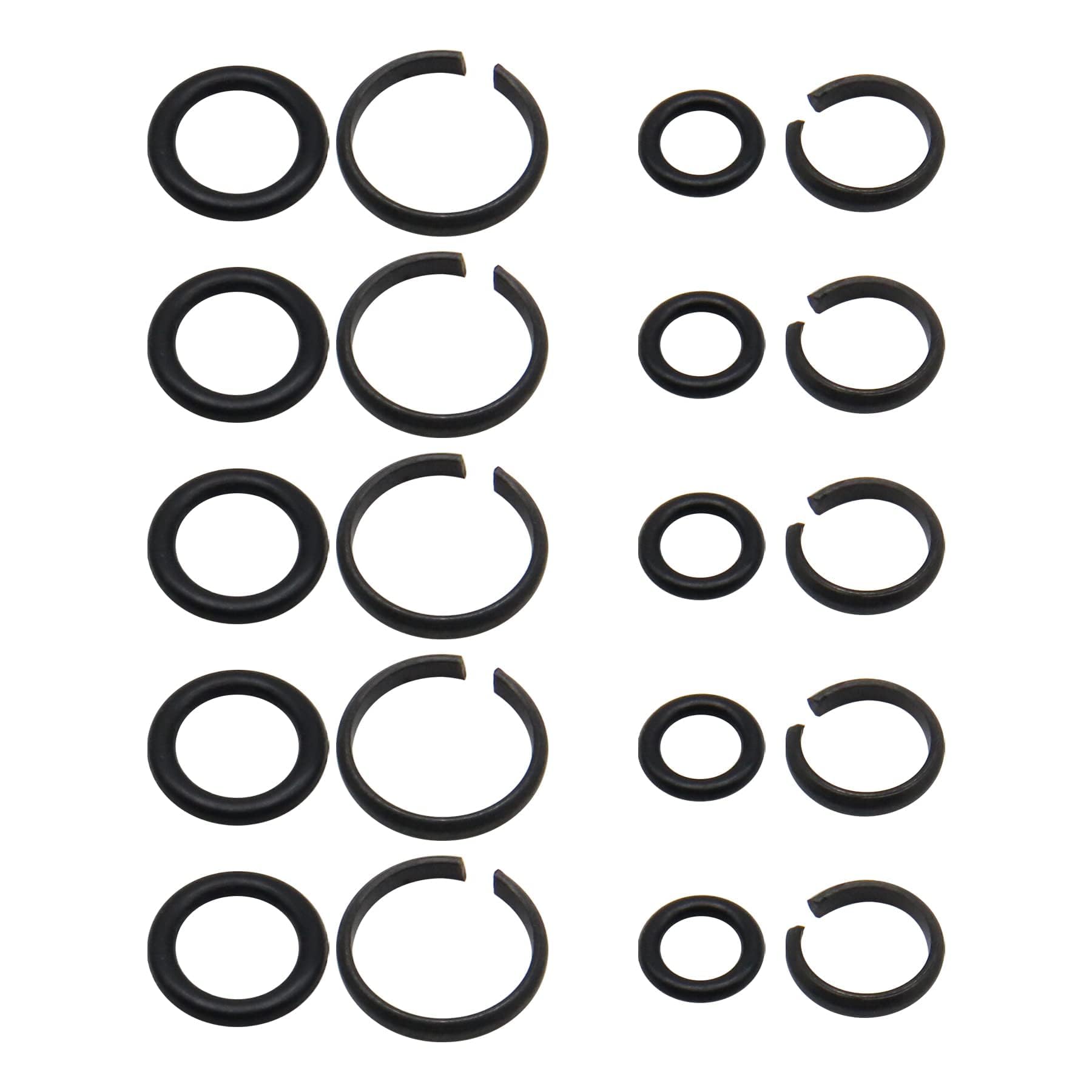 RURBRIN 1/2 inch & 3/8 inch Impact Wrench Retaining Rings with O-ring for Electric & Pneumatic Wrench (10/Pack) — image 1