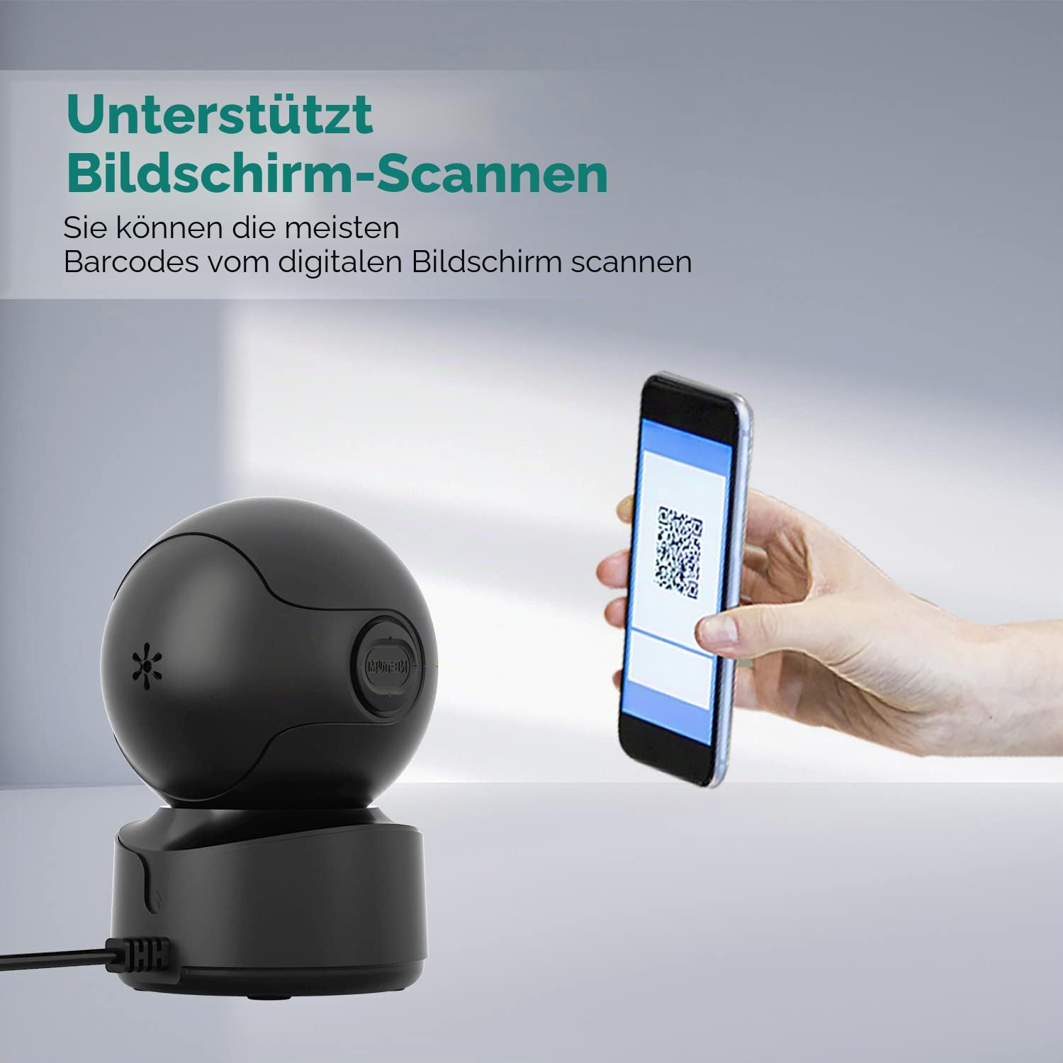 NetumScan omnidirektionaler Desktop Barcode Scanner NSA5, kabelgebundener USB 1D-2D QR Barcode-Leser