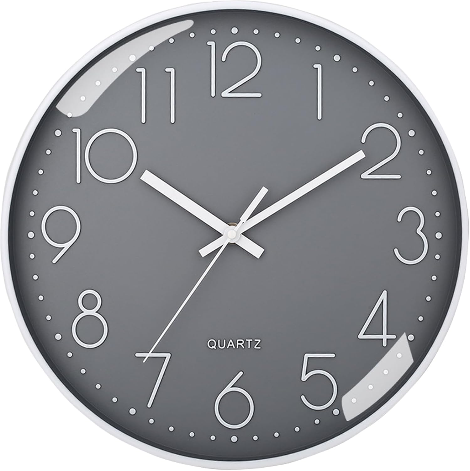 Amdonalo Wall Clock Silent Non-Ticking Modern Wall Clocks Battery Operated for Living Room, Kitchen, Office Decor 10 Inches