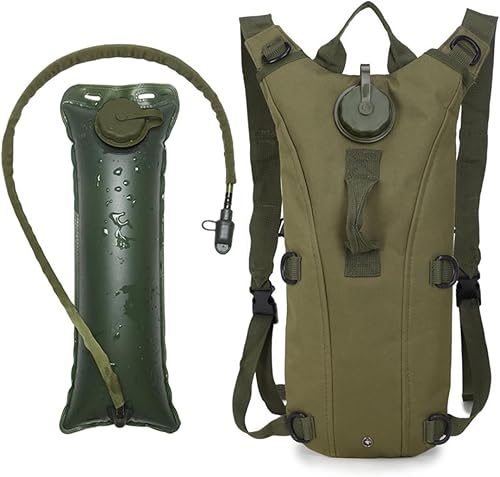 Mochila de agua para senderismo con bolsa de agua de 3 L, bolsa de depósito de almacenamiento de agua ajustable para hombres y mujeres, chaleco para