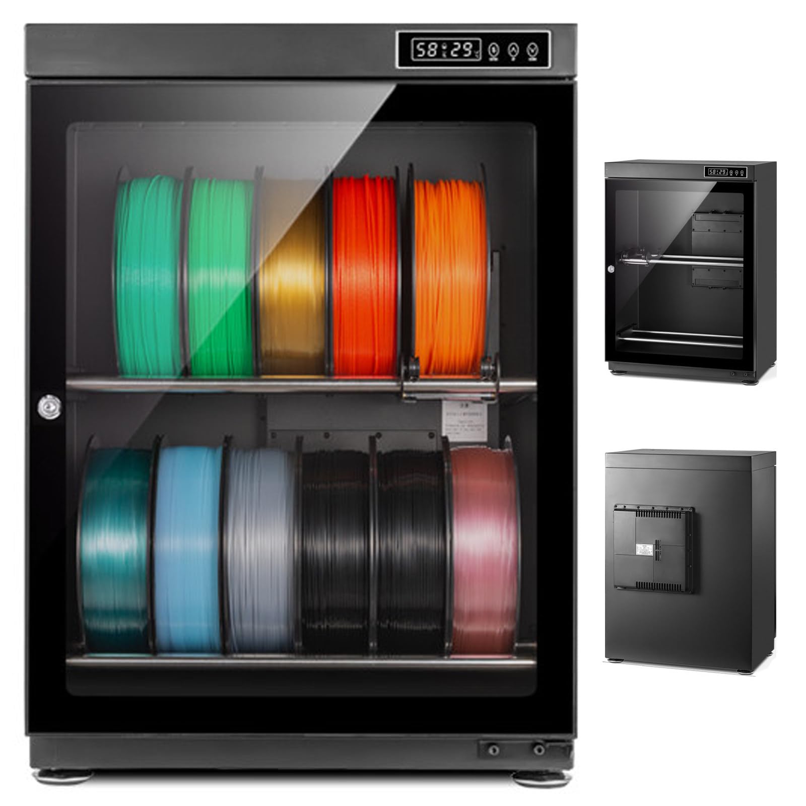 boîte de rangement pour filament, Boîte de séchage pour filaments 2Tier/70L