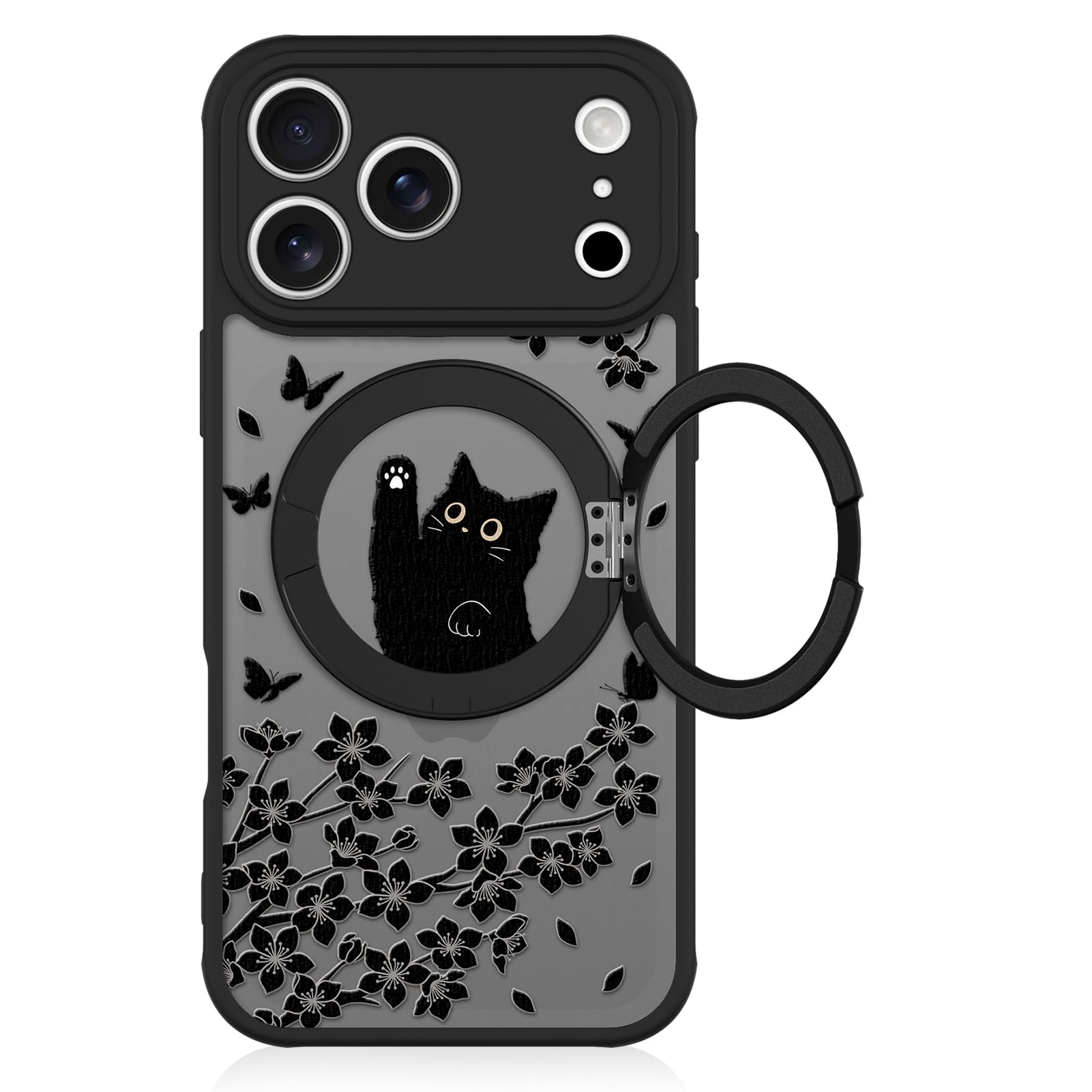 Heaofei Cute Case for iPhone 17 Pro Max with Stand