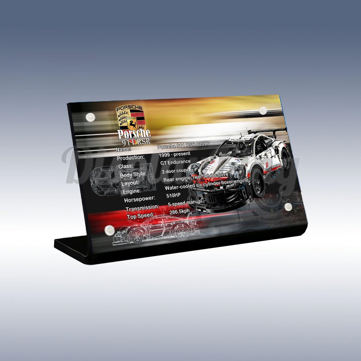 Amazon.co.jp: レゴ ポルシェ 911 RSR 42096用アクリルディスプレイ