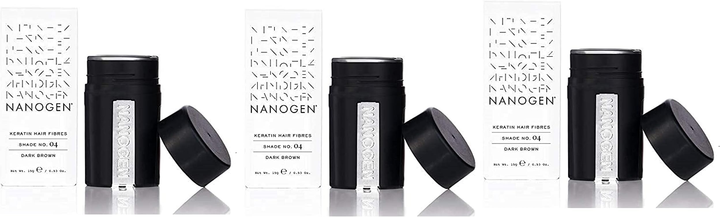 Nanogen Keratin Hair Thickening Fibers (15 gm, Medium Brown, 3)