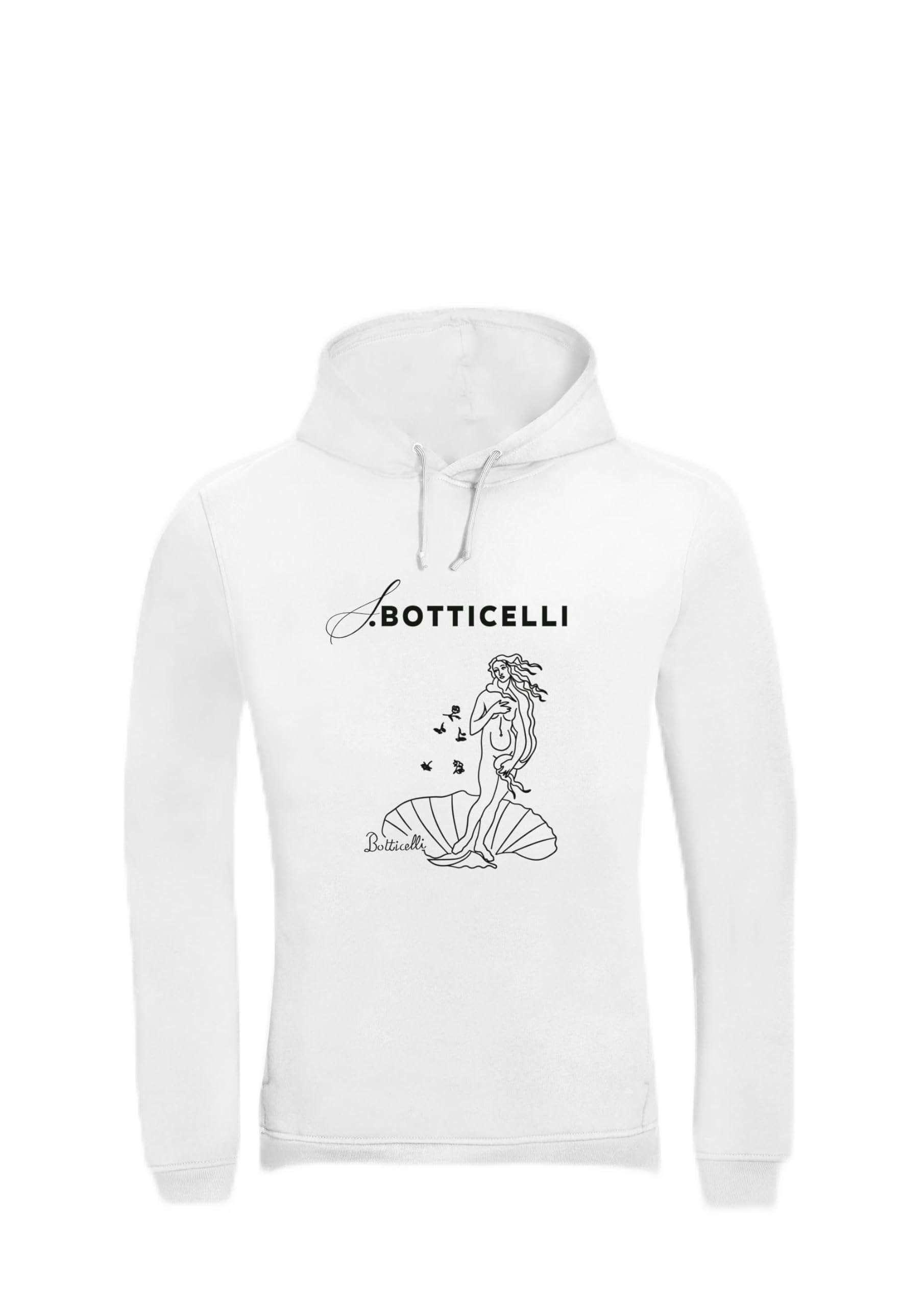 Sweat à capuche homme blanc Botticelli BCWU33B CL taille M