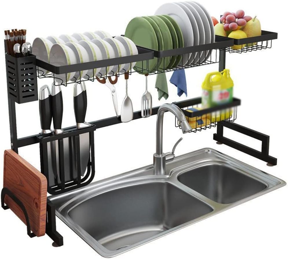 Dish Rack, Dish Rack, Stainless Steel Sink Rack, Kitchen Drying Dish Rack, Draining Dish Rack, Storage Rack, Draining Rack