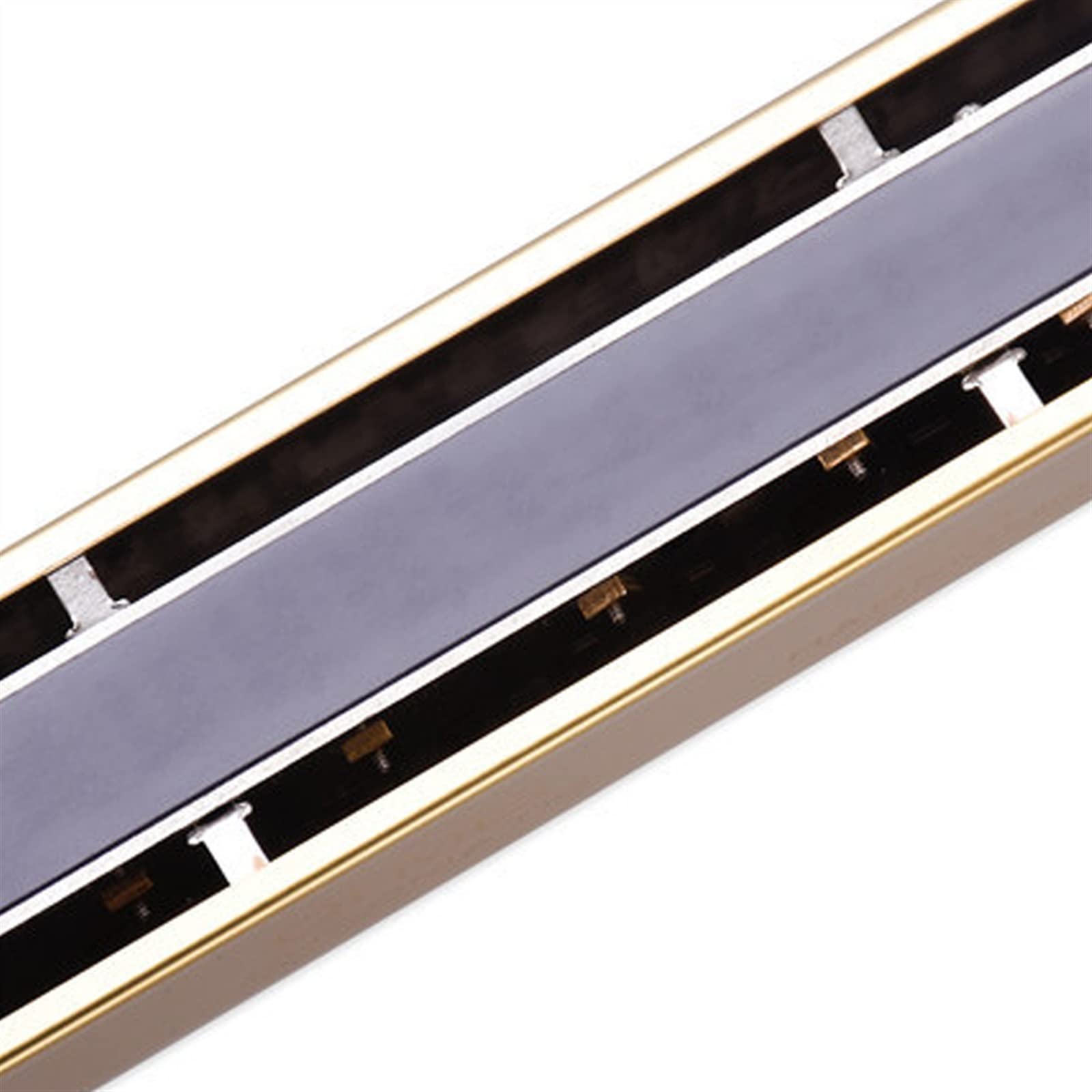 16 Fori 64 Toni Scala Cromatica Armonica in Resina ABS Griglia Bronzo Fosforoso Gong Bambini Principianti Armonica per Principianti (Color : Gold)