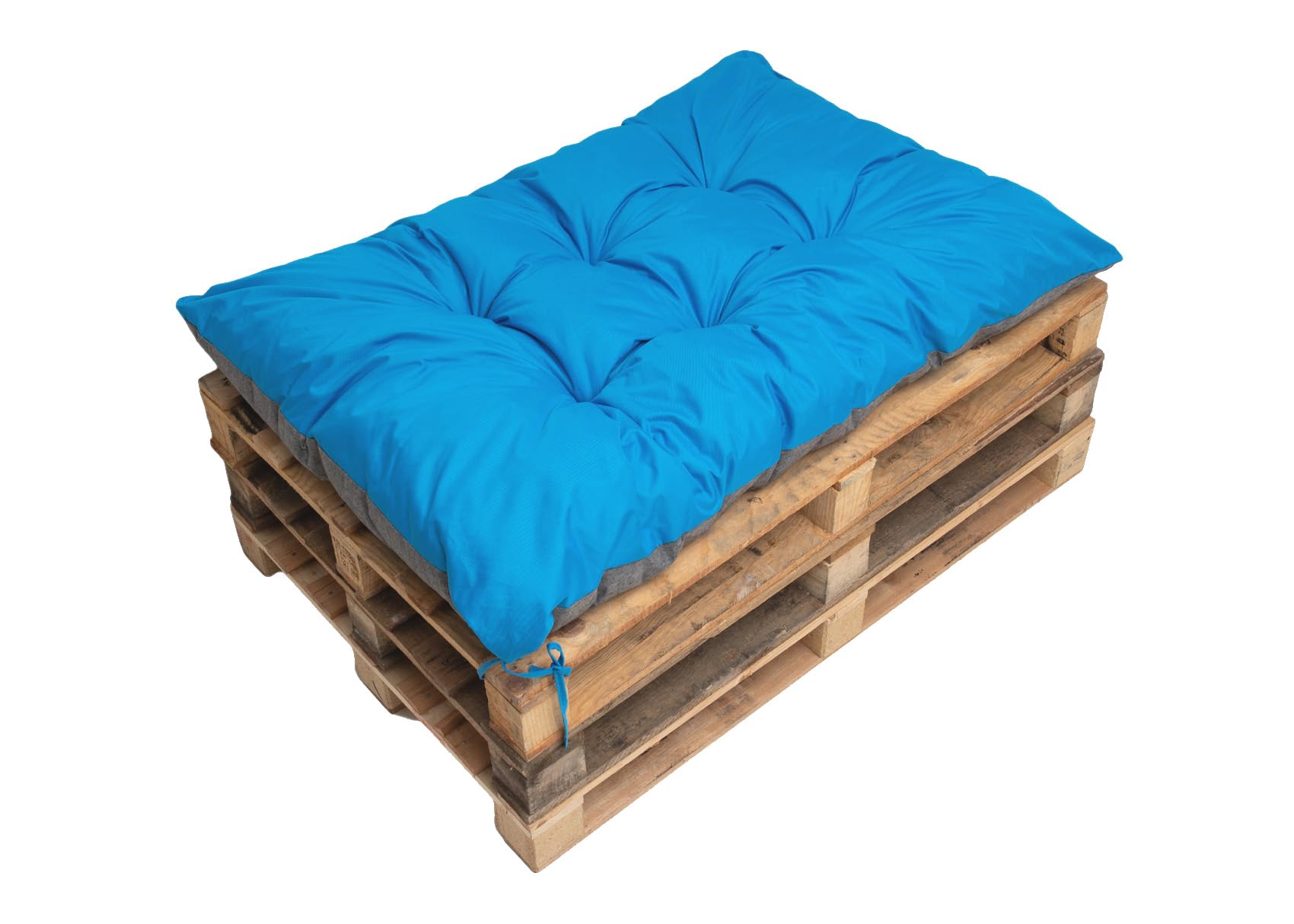 Cojines para palés, Cojines para sillas, Cojines para bancos, cojín de piso grande, almohada de suelo para niños (120_x_80_cm, Azul)