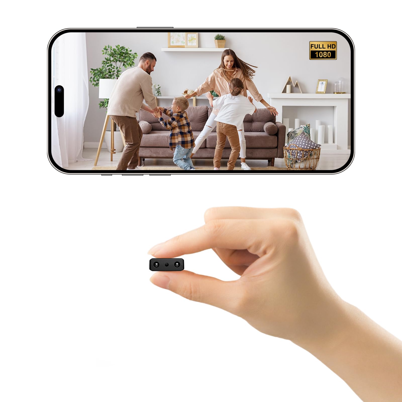 1080P HD Hidden Camera Mini Spy Nanny Cam with Night Vision Motion Detection APP Real-Time View