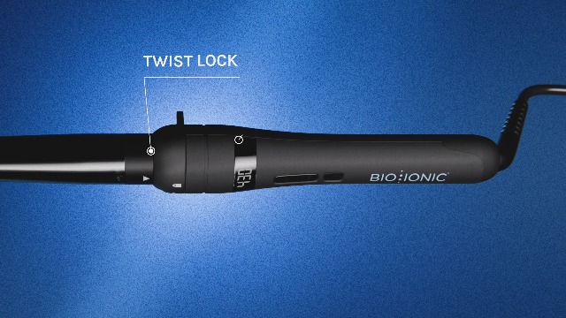 Image of Bio Ionic Twist 3-in-1 Interchangeable Curling Iron & Wand Set, 1 Handle with 3 Swappable Ceramic Barrels (0.5 inch Wand, 1 inch Tapered, 1.25 inch Clip), Ionic, Dual Voltage, All Hair Types