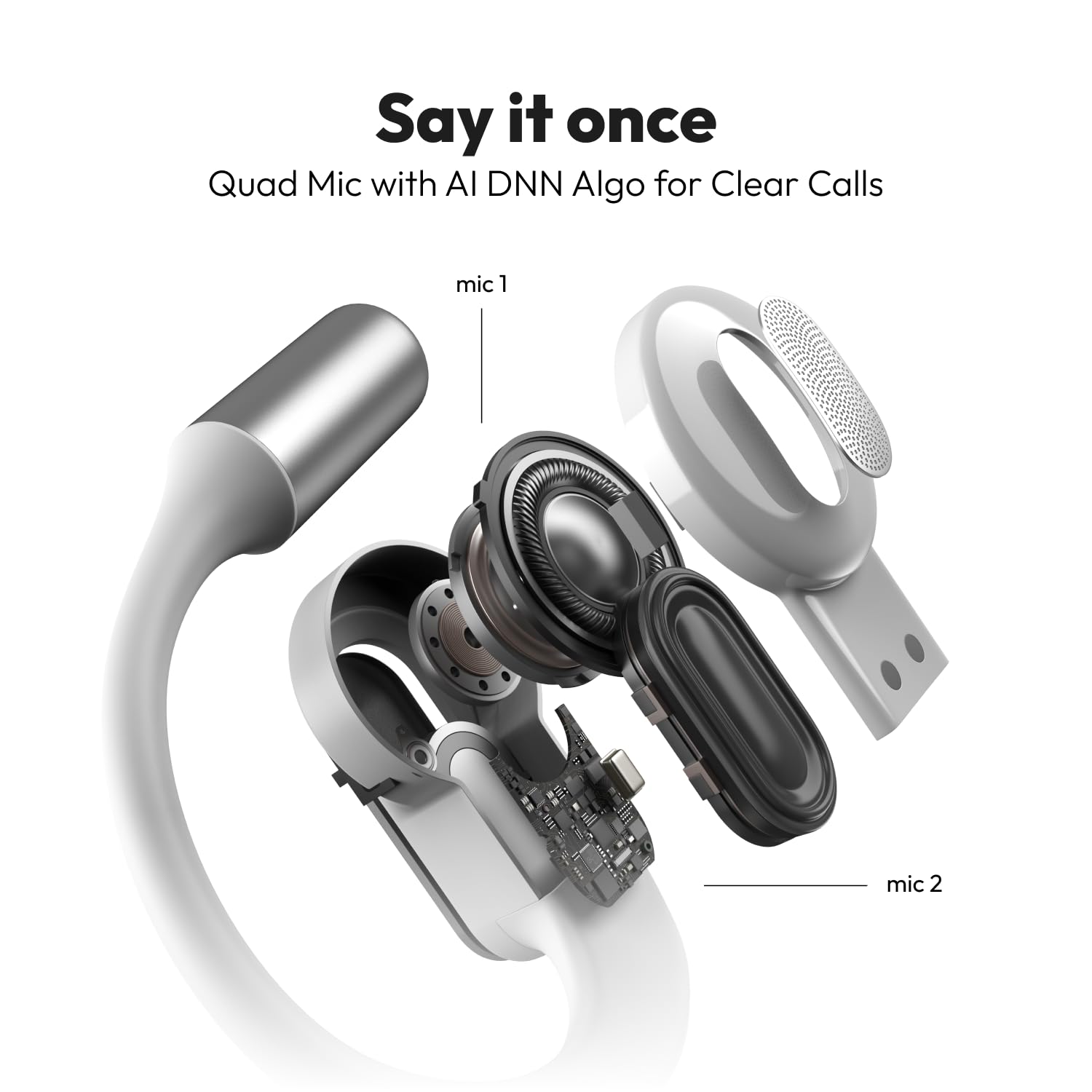 Noise Alt Buds Open Wireless Open-Ear Earbuds (2026), Red Dot Award-Winning Design, Hi-Res LHDC Audio, AI-Powered, Quad Mic ENC, App Support, Up to 35H Playtime, Bluetooth v6.0 (Chosen Black) — Amazon image 7