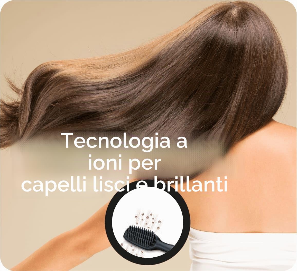 Beurer HS 60 Spazzola Lisciante con Rivestimento in Ceramica e Tecnologia agli Ioni Integrata