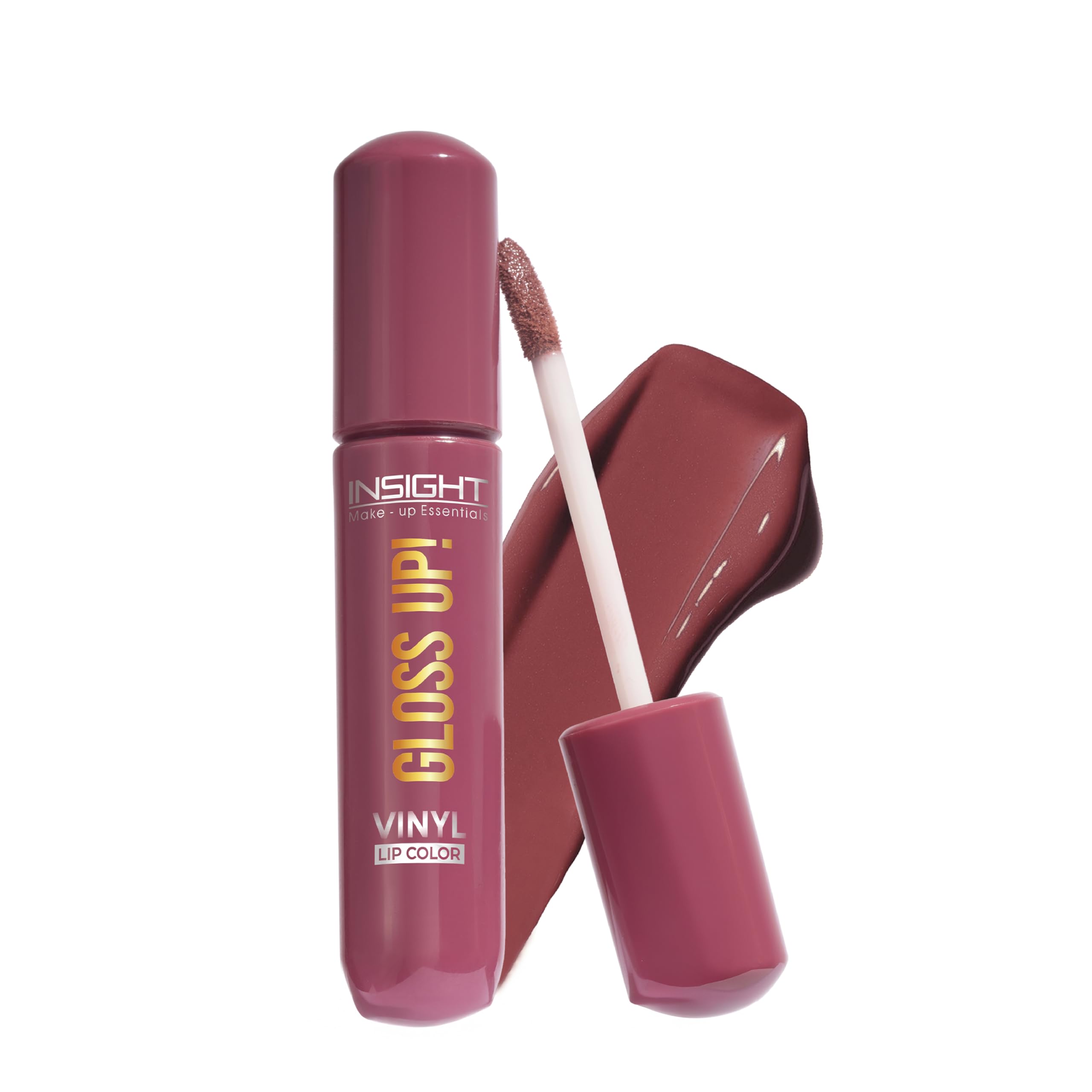INSIGHT Gloss Up Lip Color - Barely There | High-Gloss Finish | Non-Transfer | Smudge Proof | Rich Pigmentation | Lightweight, Long-Lasting Formula | All-Day Comfortable Wear (4g)