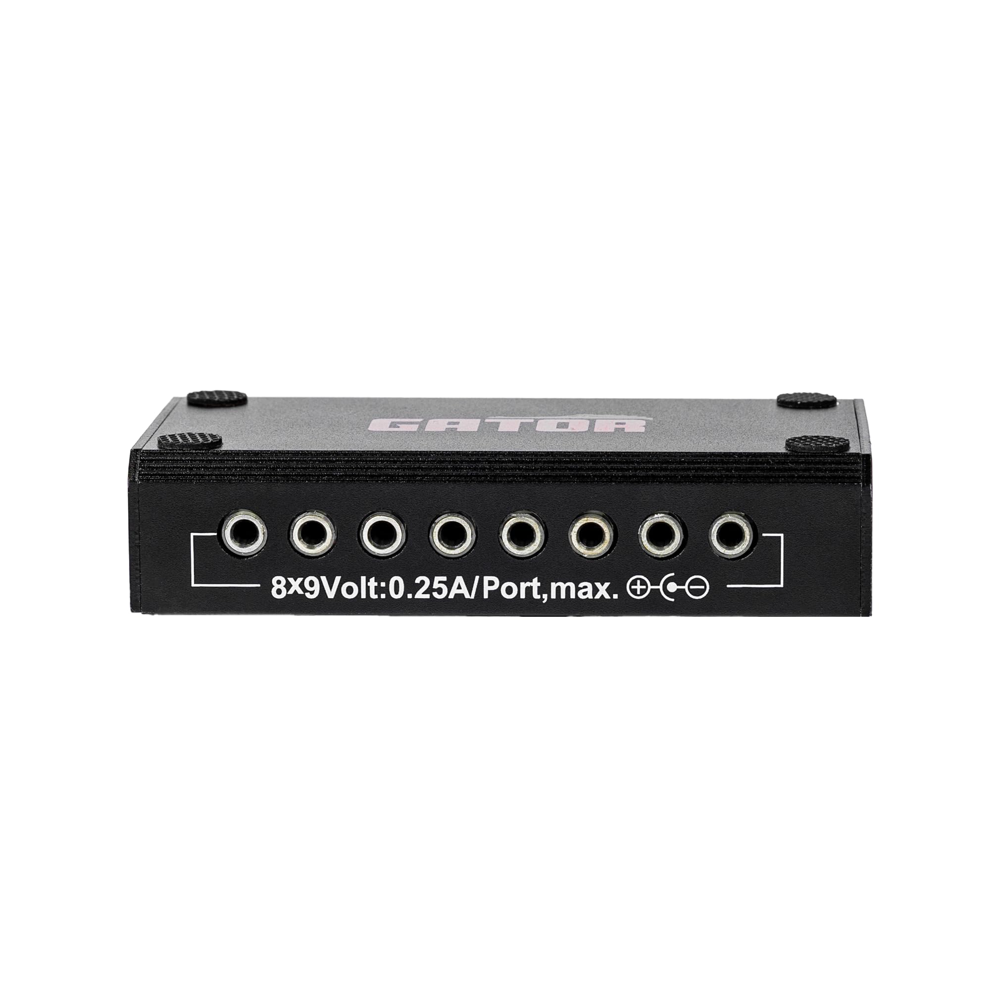 Gator Frameworks Multi-Output Pedalboard Netzteil – 8x 9V & 3x 18V Ausgänge – 1700 mA Gesamtleistung – Inkl. 9 Stromkabel – Kurzschlussschutz – Für Effektpedale (G-BUS-8-CE), Schwarz