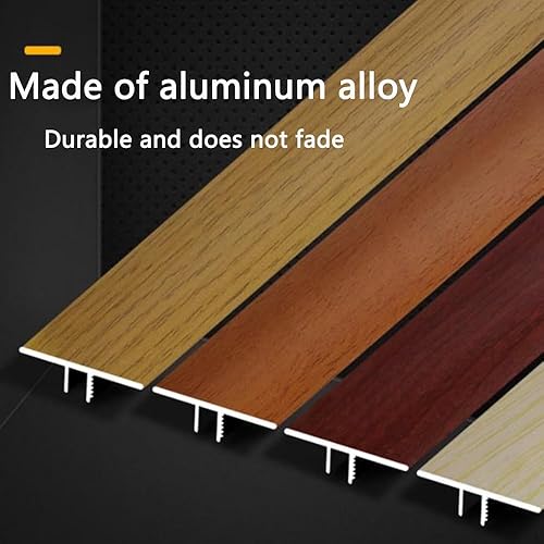 Miniatura 2 de NILZA T-molding - Tira separadora de piso, tira de transición de piso de 12 pulgada, tira de transición de umbral de alfombra, tira de revestimiento