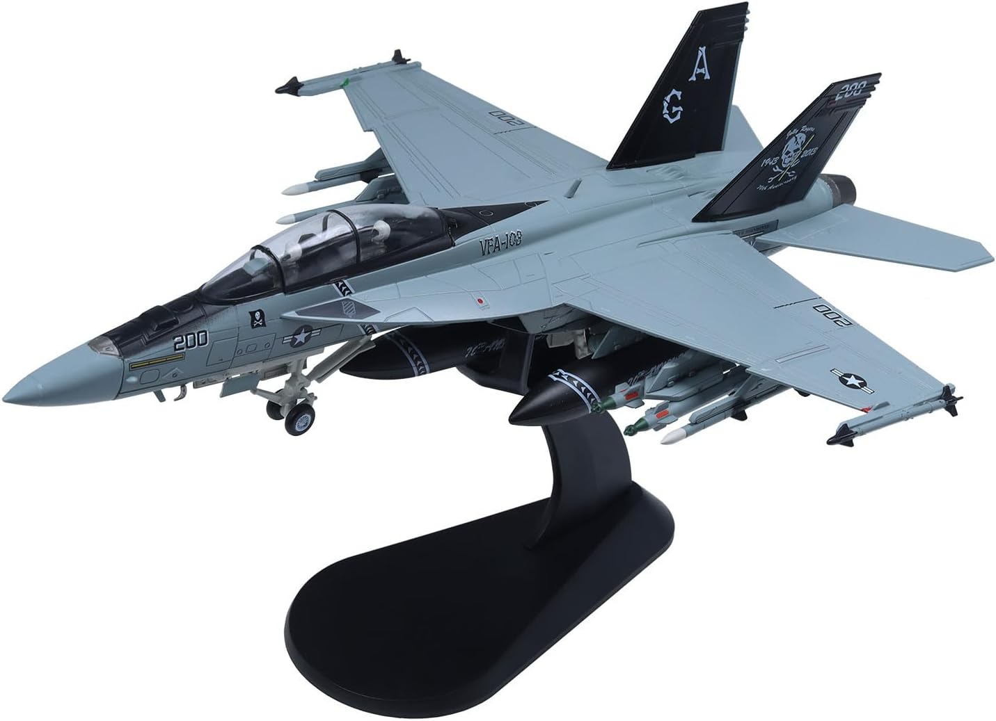 F-18 Super Hornet Metal Aircraft Model 1/72 Diecast Military Fighter Airplane Models for Adults