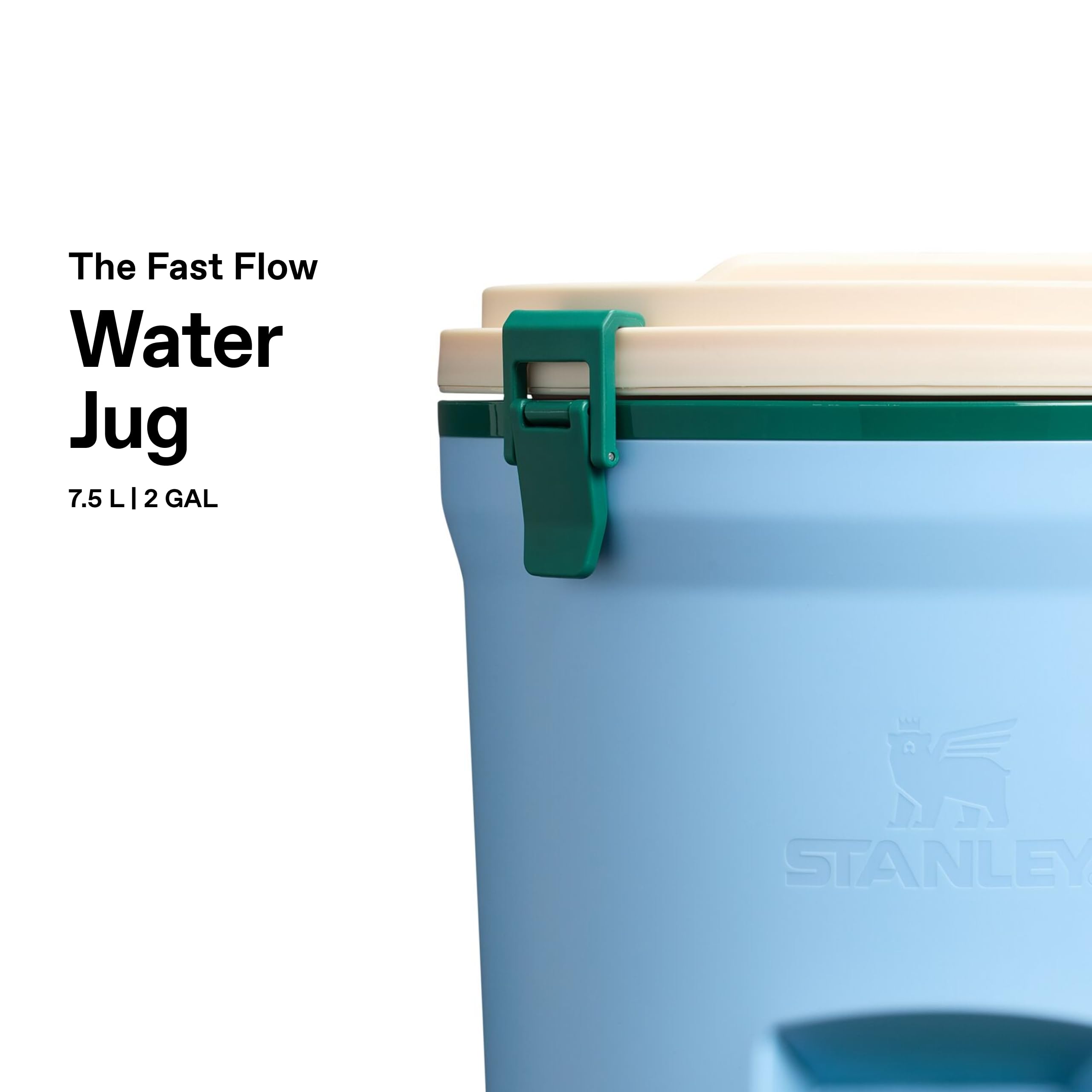 Stanley 1913 Fast-Flow Borraccia Termica 7.5L - Cornflower Emerald