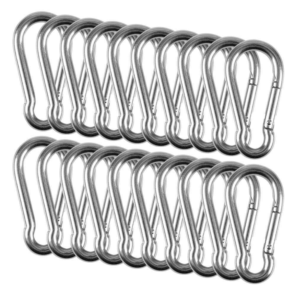 Karabinerhaken, RODO, Edelstahl, Ø 10 mm, 10 x 5 cm, 20 Stück, Art.-Nr. 612069