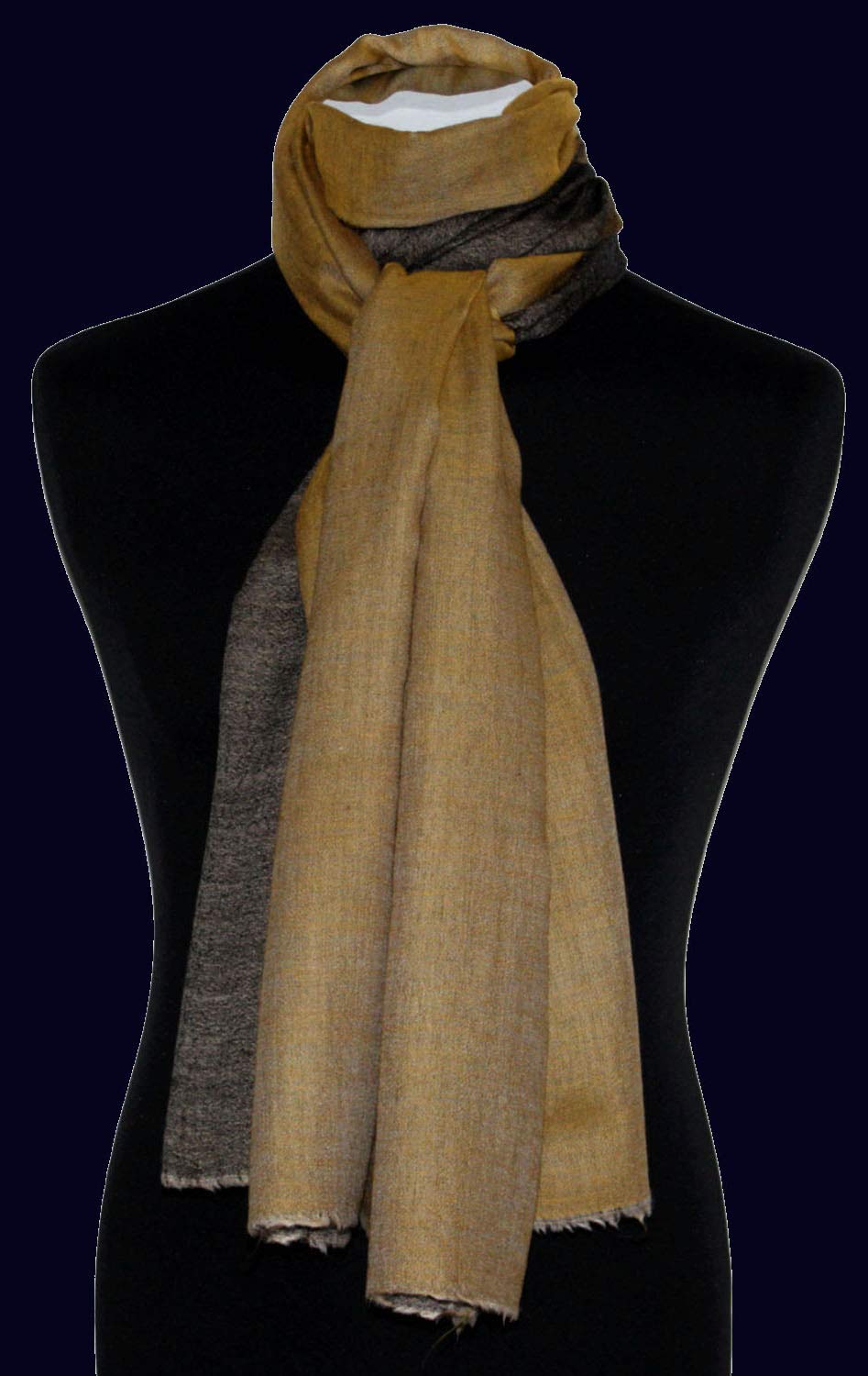 Lorenzo Cana Sciarpa di Lusso Reversibile in Cashmere - Panno Bicolore per Uomo