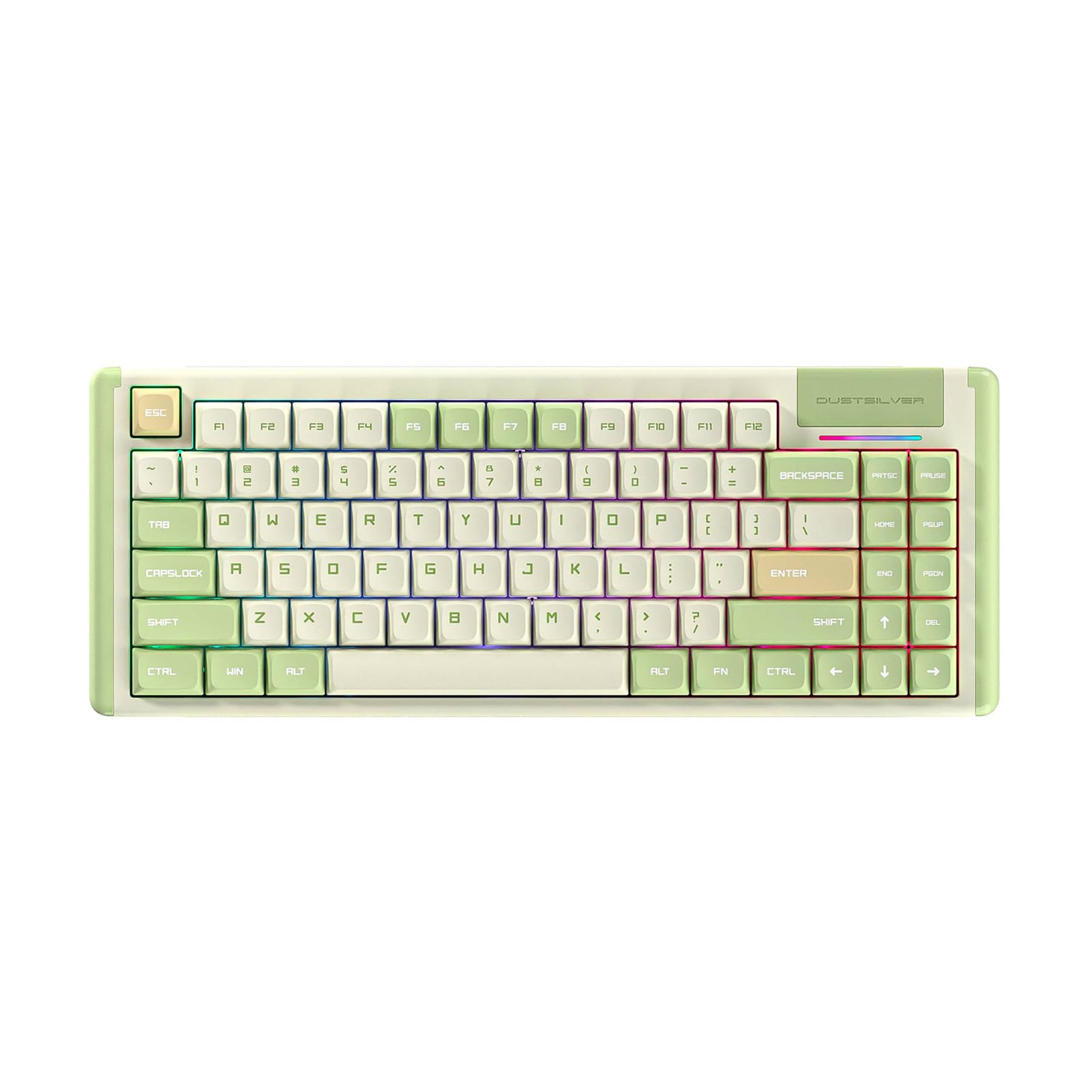 Amazon | DUSTSILVER メカニカルゲーミングキーボード K84 RGB 84キー