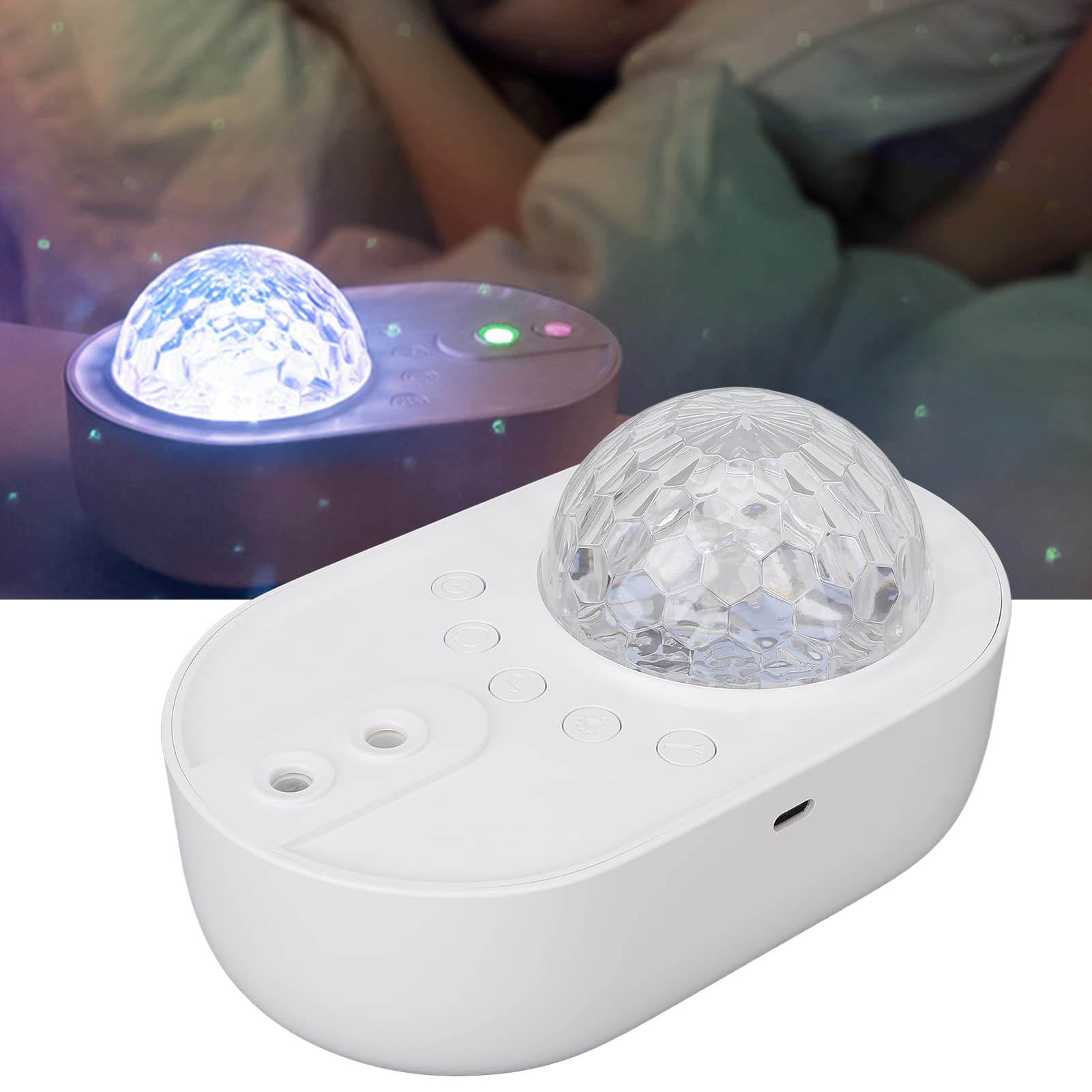Proyector de luz Nocturna 10 Modos de Color de luz Brillo Ajustable música Estrella Cielo lámpara de proyección Regalo