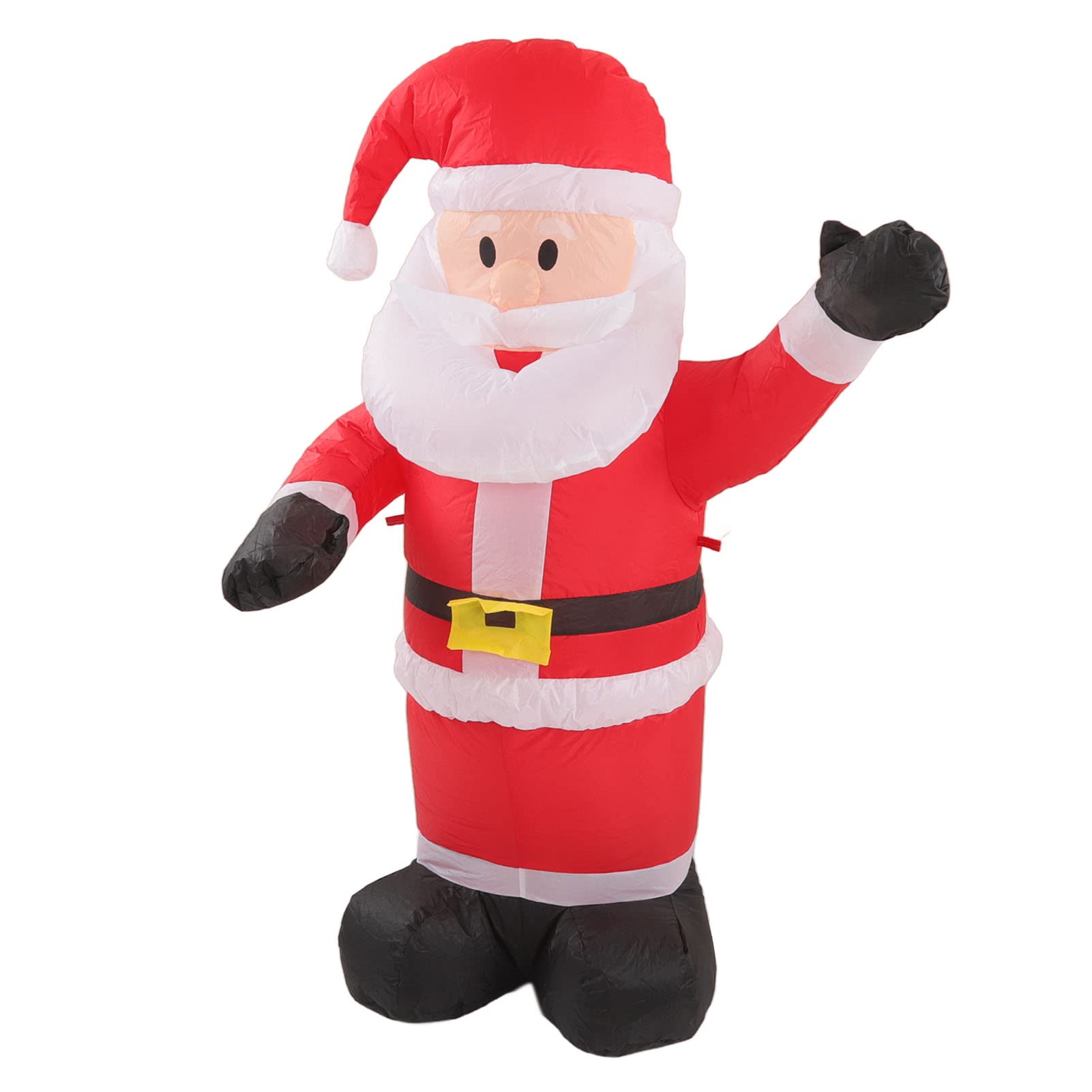 Père Noël Gonflable de Noël avec Lumières LED, Décoration en Polyester Imperméable pour Fête dans Le Jardin et la Pelouse (Prise UE 100-240V)