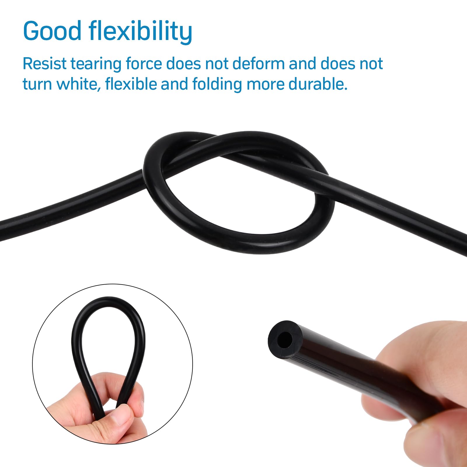 Tubo Flessibile Silicone 3x7mm 5 Metri | Nero | Per Alimentare, Auto E Industria | Resistente Alte Temperature - Foto 5