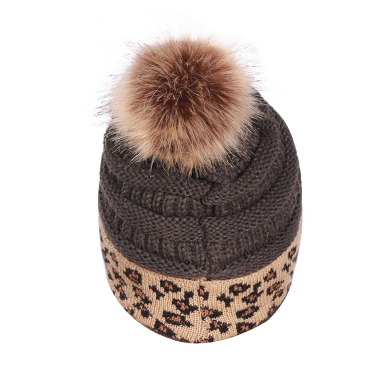 GALPADA Knit Beanie Warm Hats Universal Size Lady's Acrylic Knitted Hat Fashion Accessory