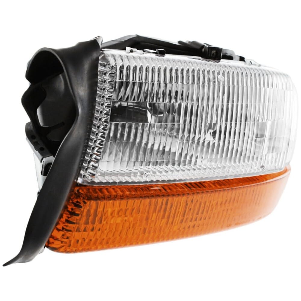 Amazon.com: ZJWSRSST Headlight Halogen Driver Side Clear Lens 