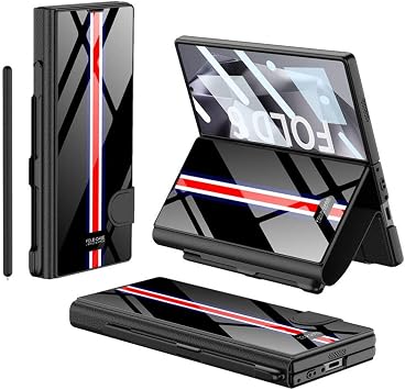 Galaxy Z Fold 6 K l f Kamera Korumal  Kartl kl  Kalem B lmeli Zore K pta  izgili Droga K l f-Siyah