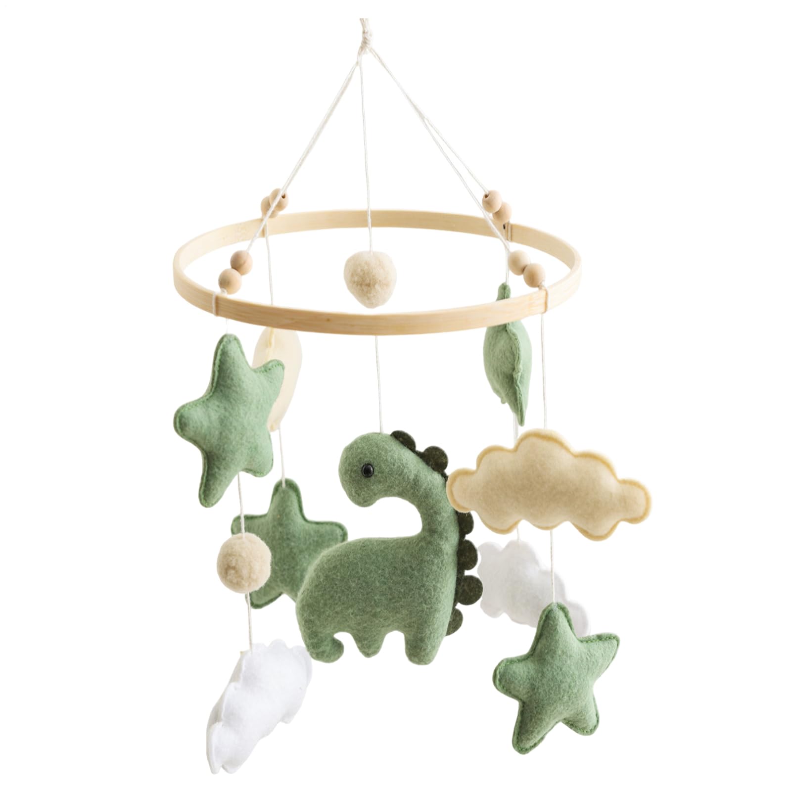Nursery Crib Mobile - Dinosaur Mobile, Plush Hanging Toys? | ?Soothing Sleep Improver Music Spinner with Gentle Rotation for Visual Tracking Relaxing Sleep Support Woodlands Dinos Theme Set