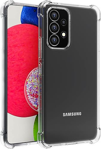 Osophter Para Galaxy A53 5G Funda Transparente Reforzada Esquinas TPU Absorción De Golpes Flexible Cubierta Del Teléfono Celular Para Samsung Galaxy