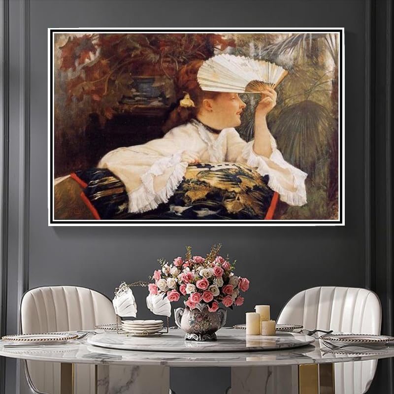 Amazon | ジェームズ・ティソ作の扇絵﹣DIY 5Dダイヤモンドペイン