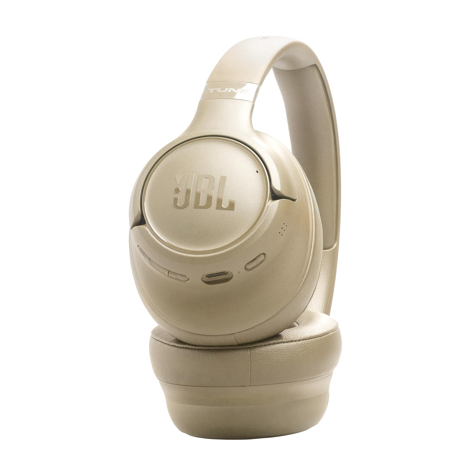 JBL Tune 730 BT, Bezprzewodowe Słuchawki Wokółuszne, Beige | Bluetooth 6.0, 76h Odtwarzania na Baterii, Składana Konstrukcja, JBL Pure Bass, Google Fast Pair, Microsoft Swift Pair